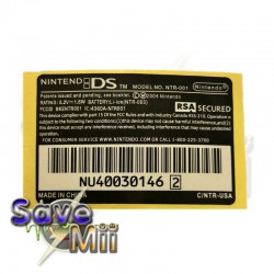 Nintendo DS Phat Sticker Label